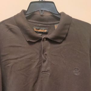 Men's Timberland heavy weight long sleeved polo shirt